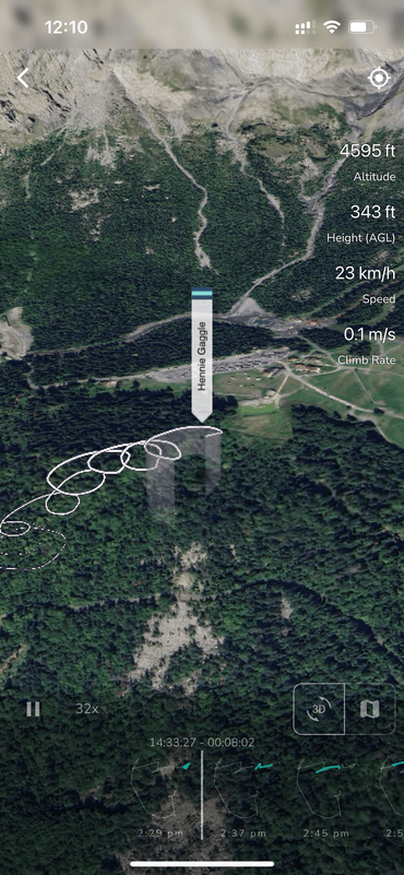 Picture of the replay feature on the phone