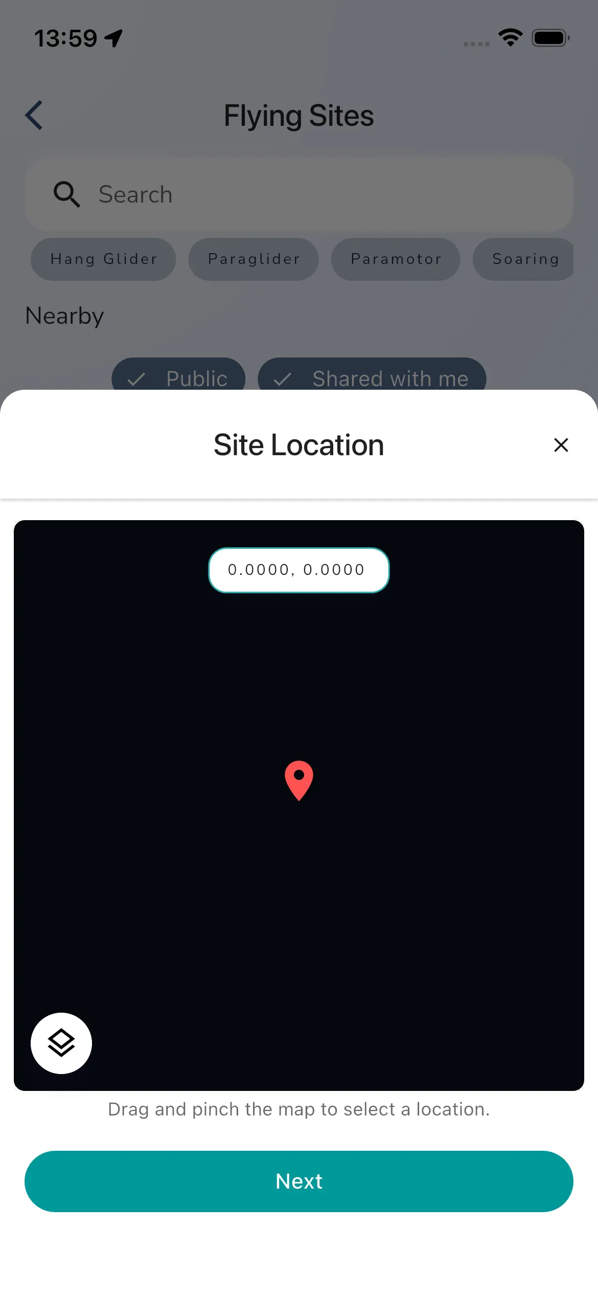 Flying Site Create