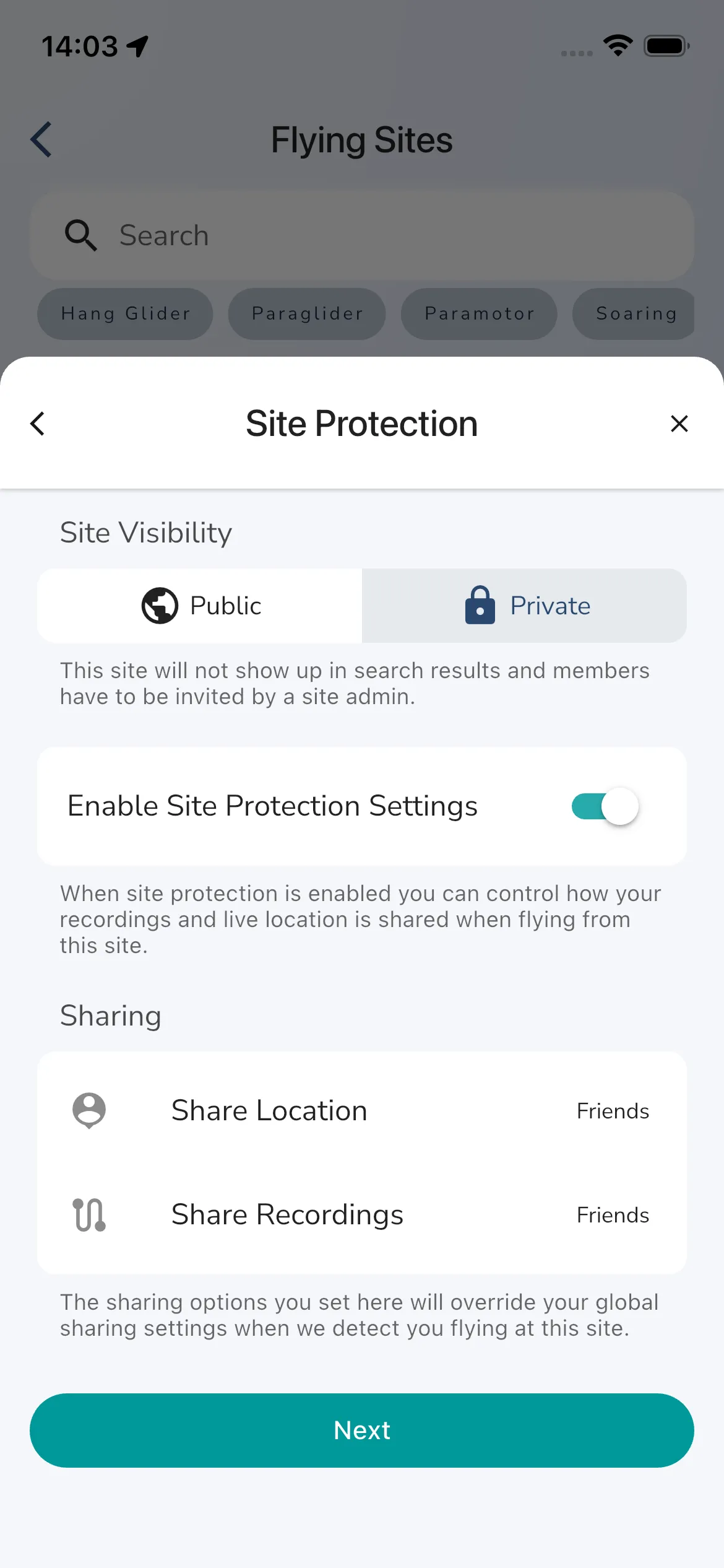 Flying Site Protection