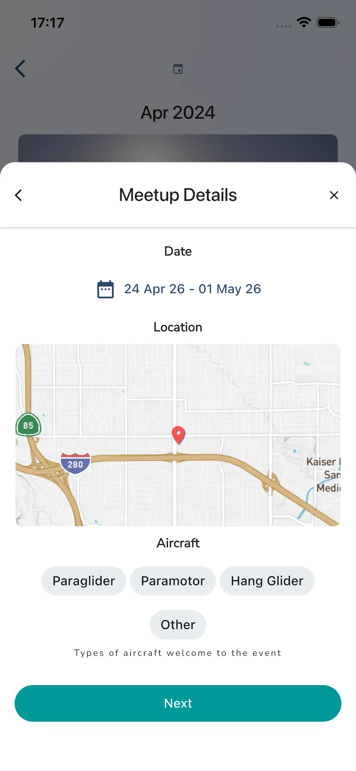 Create Meetup Step 3