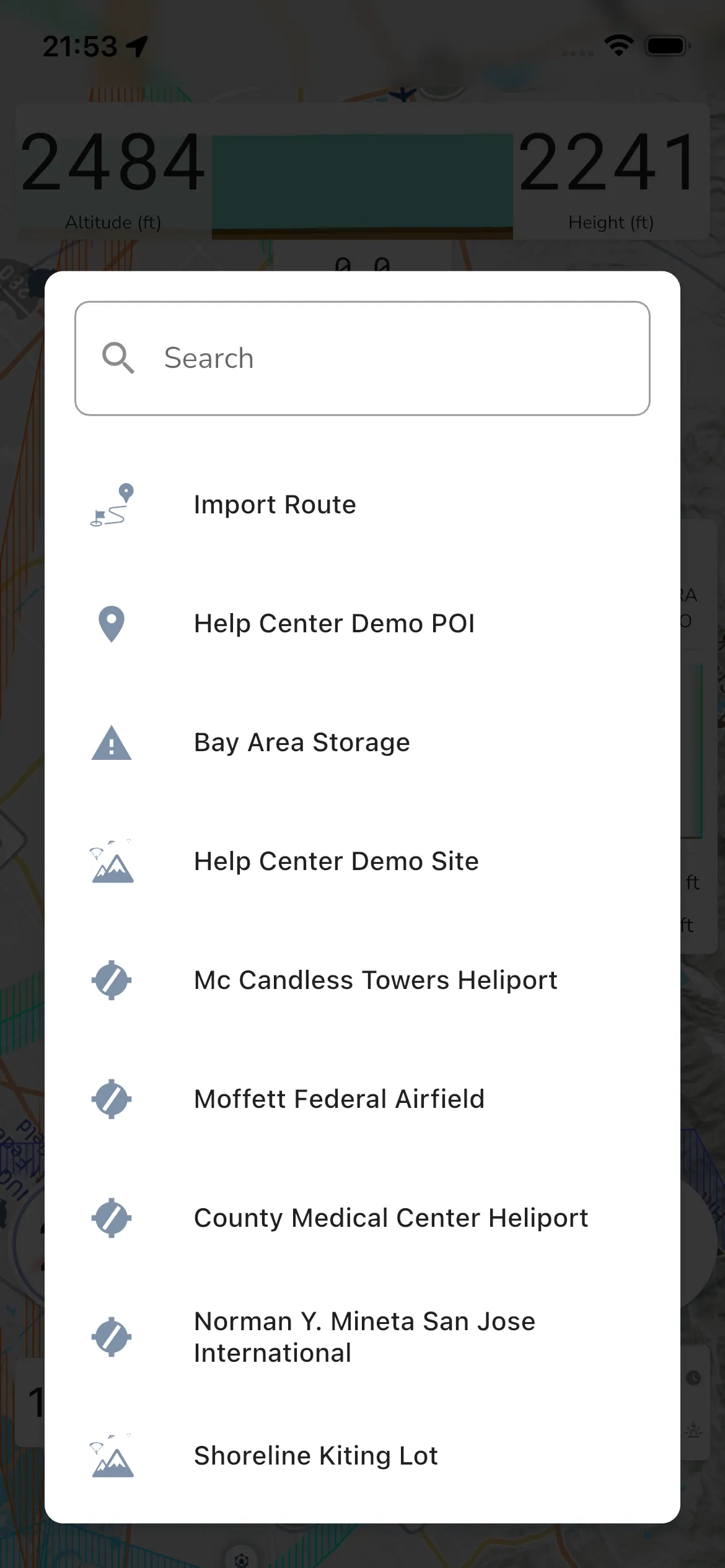 Route List